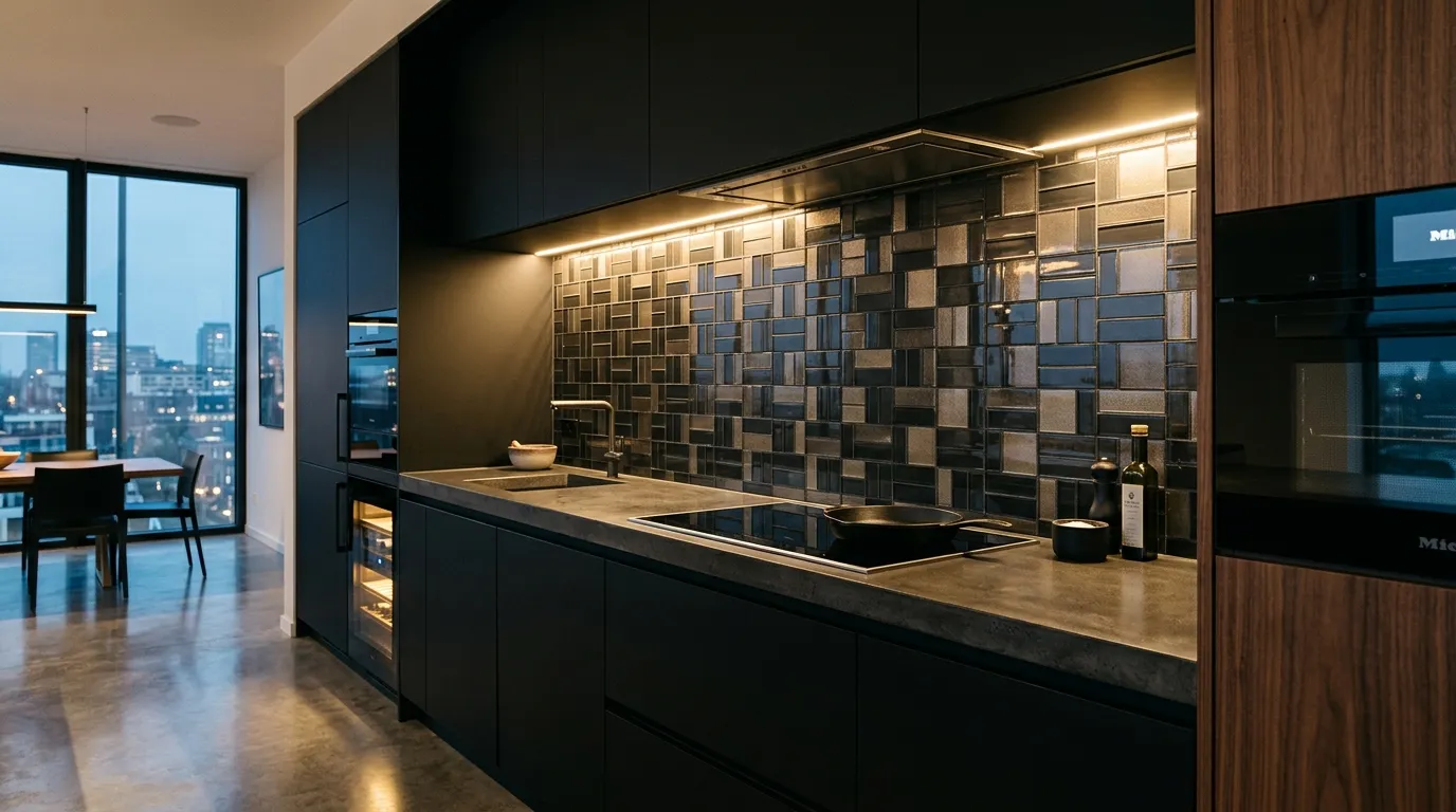 Smoked Glass Tiles