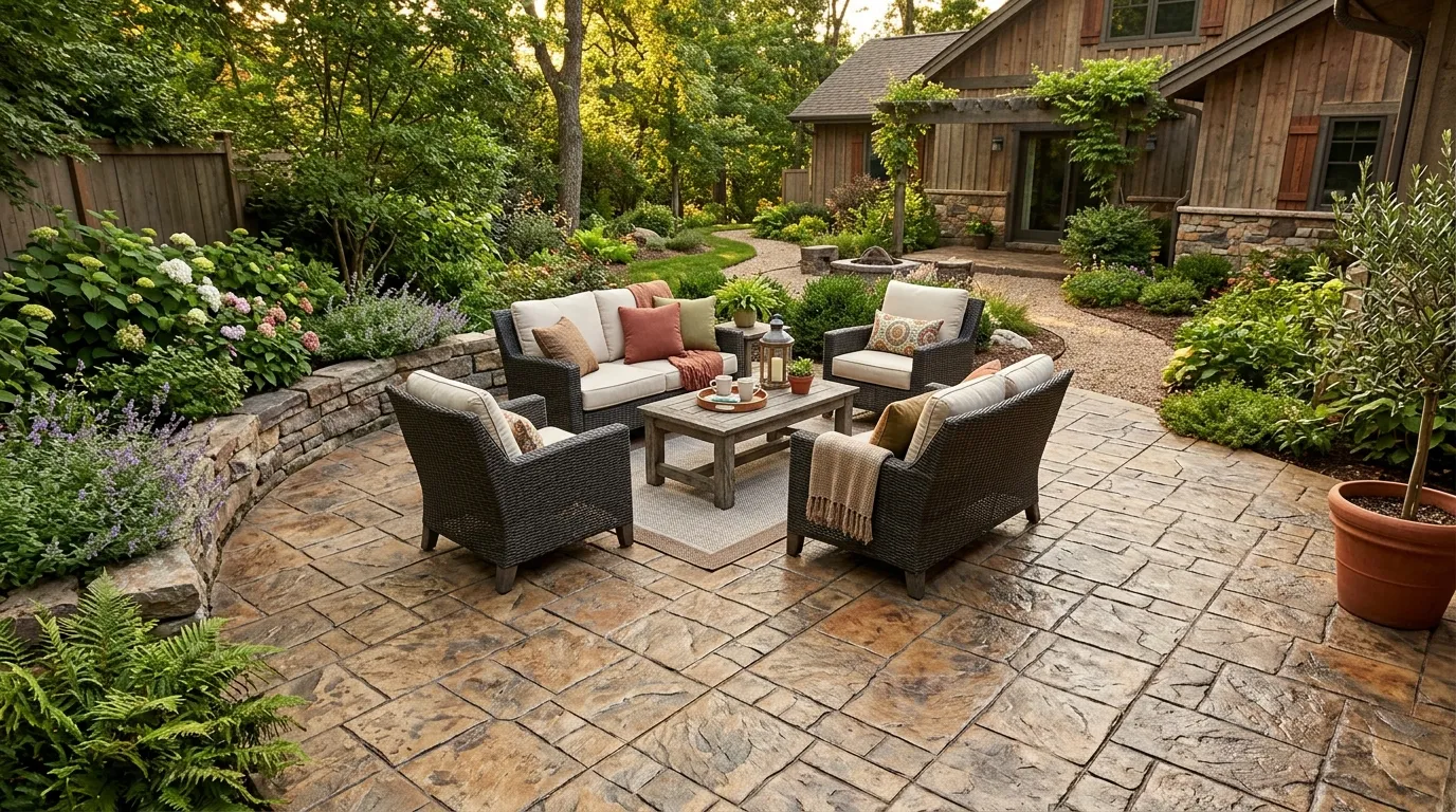 Stamped Stone Pattern