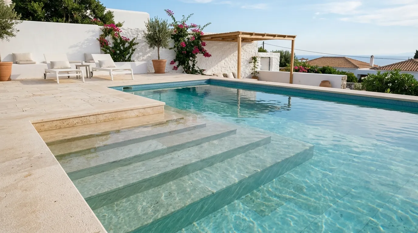 Built-In Pool Steps