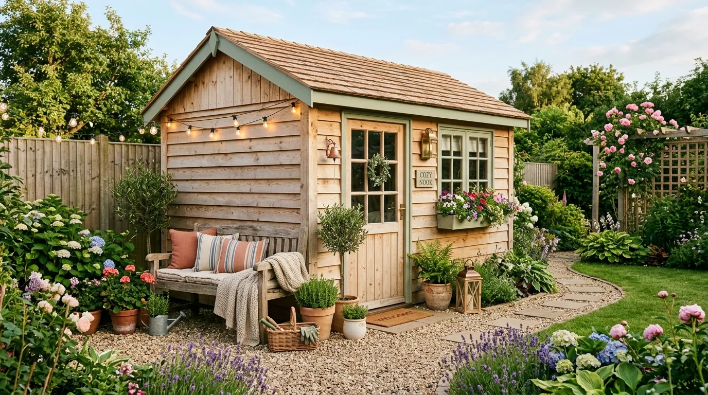 Compact Garden Shed Nook