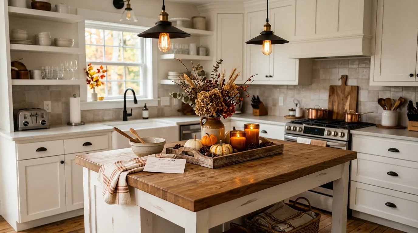 Farmhouse Kitchen Island Decor
