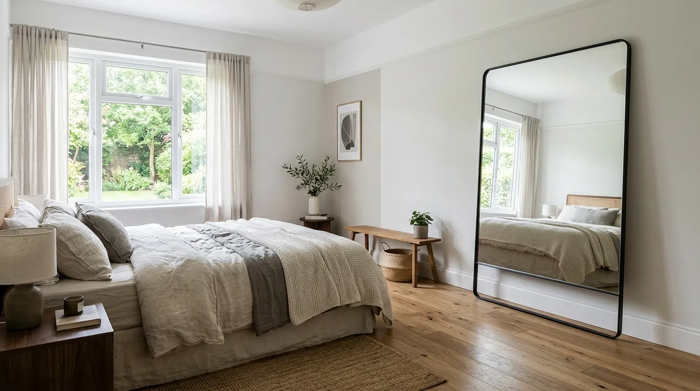 Oversized Mirror Placement