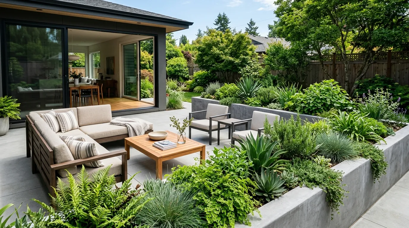 Concrete Planter Integration