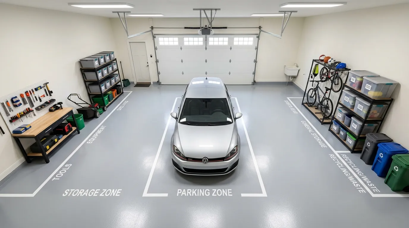 Epoxy Floor Storage Zones