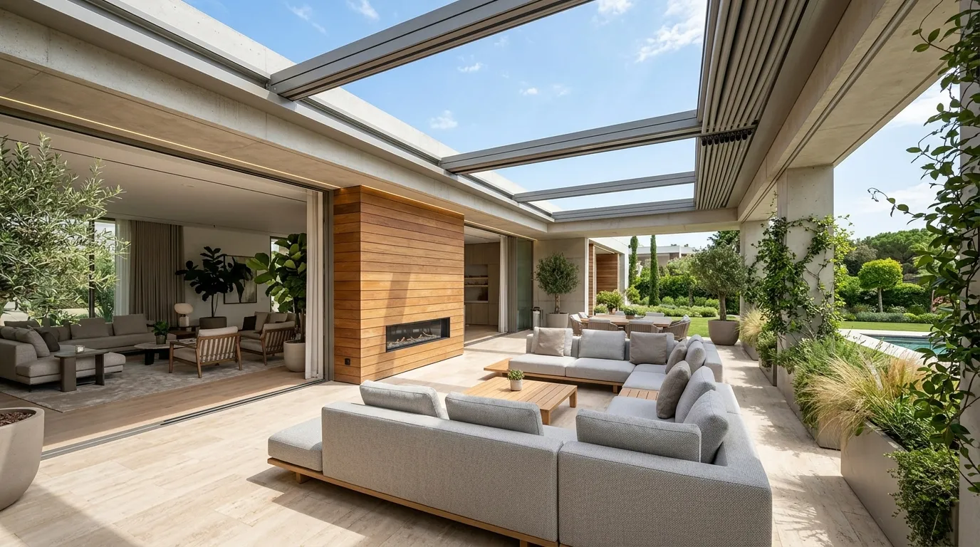Retractable Glass Roof