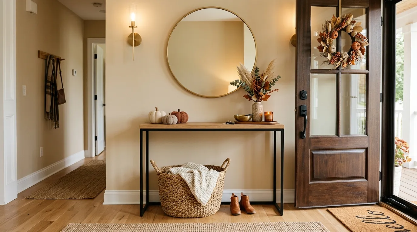 Entryway Fall Styling