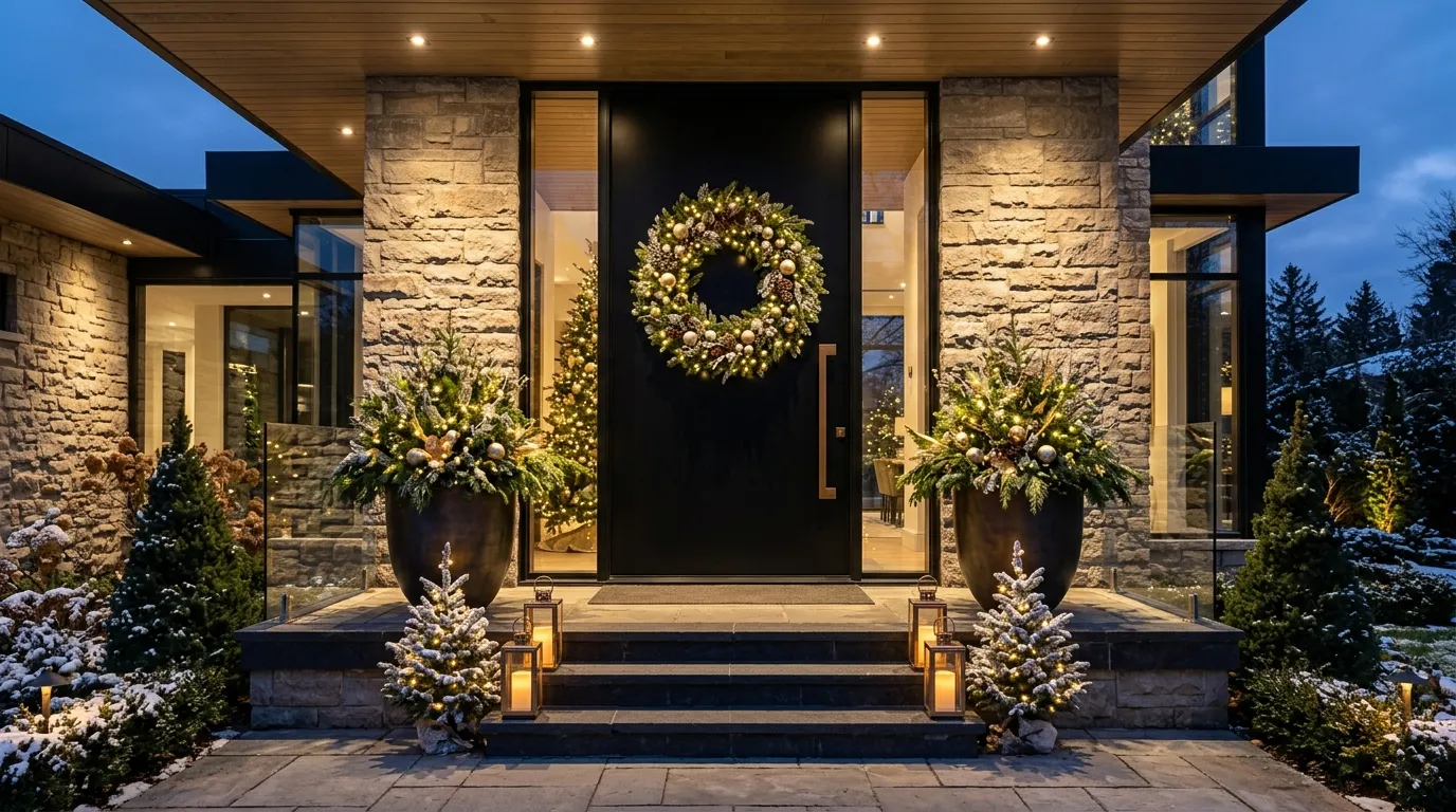 Luxury Winter Entryway