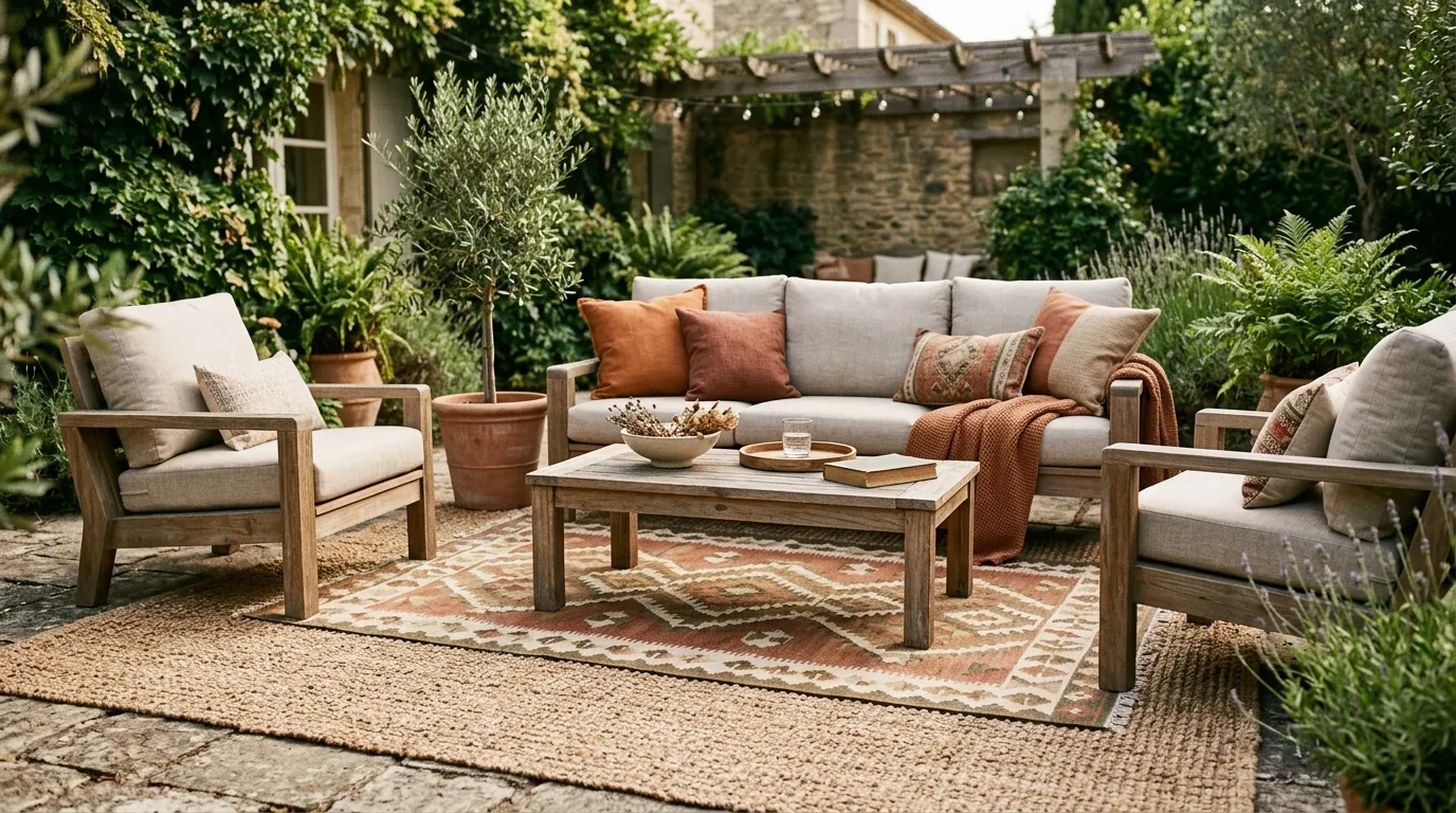 Outdoor Rug Layering