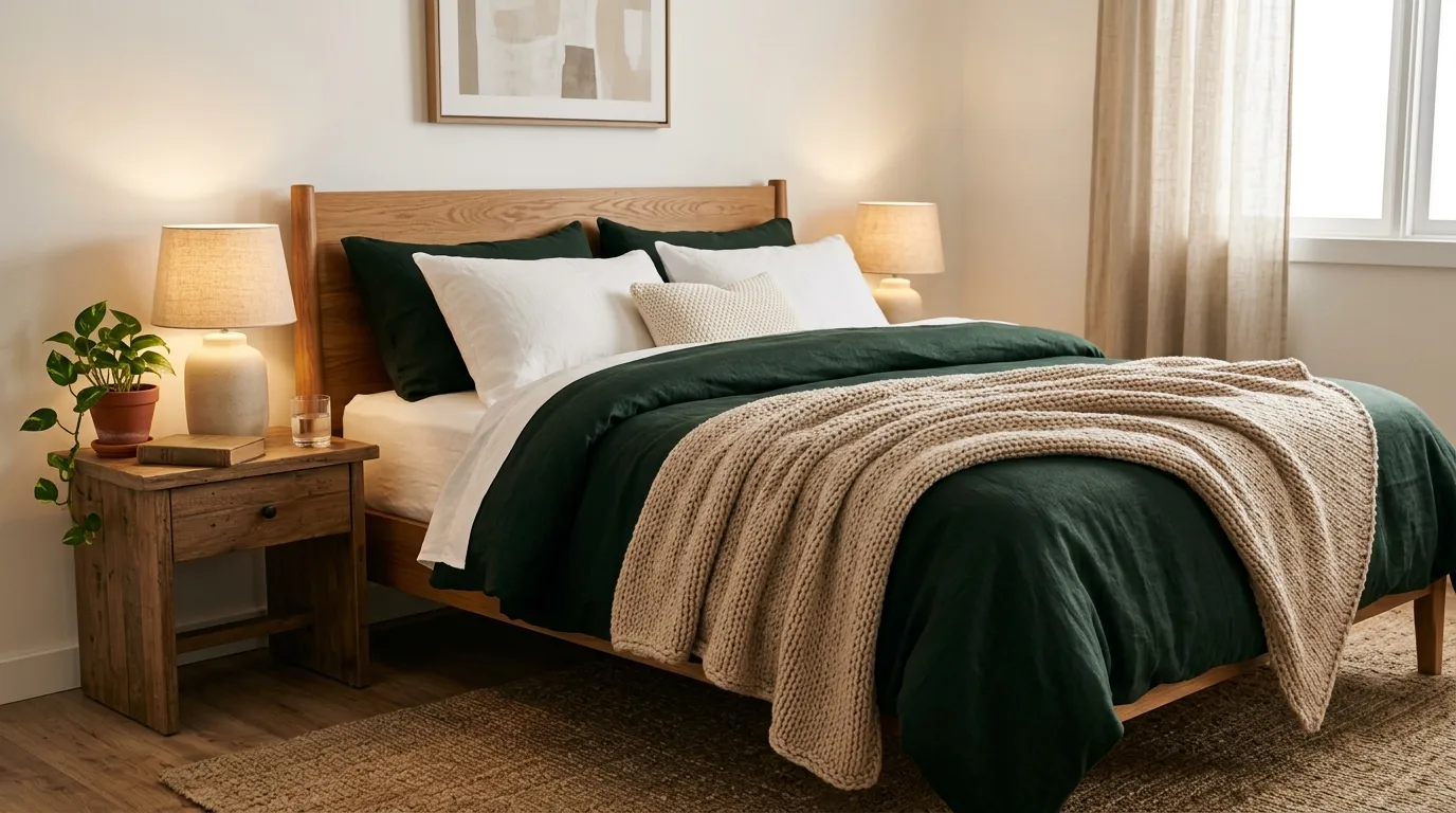 Soft Beige Throw Blanket