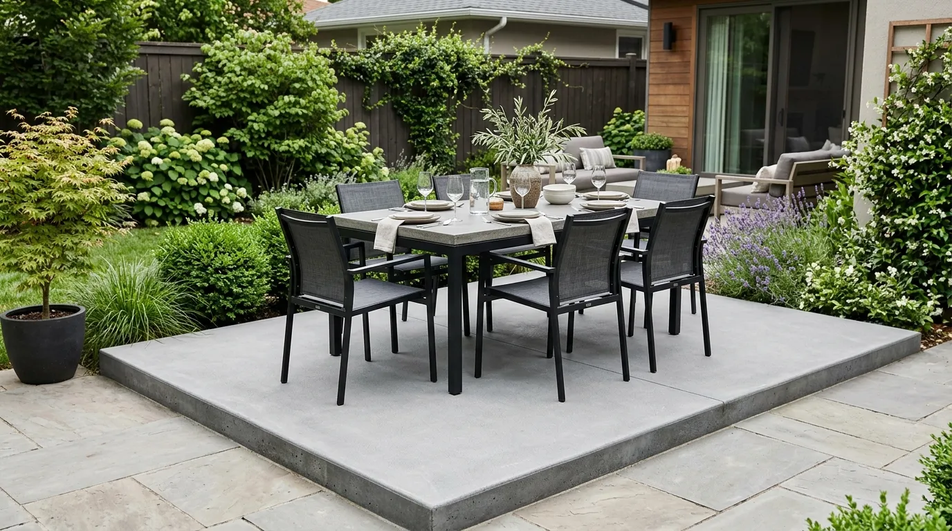 Concrete Dining Platform
