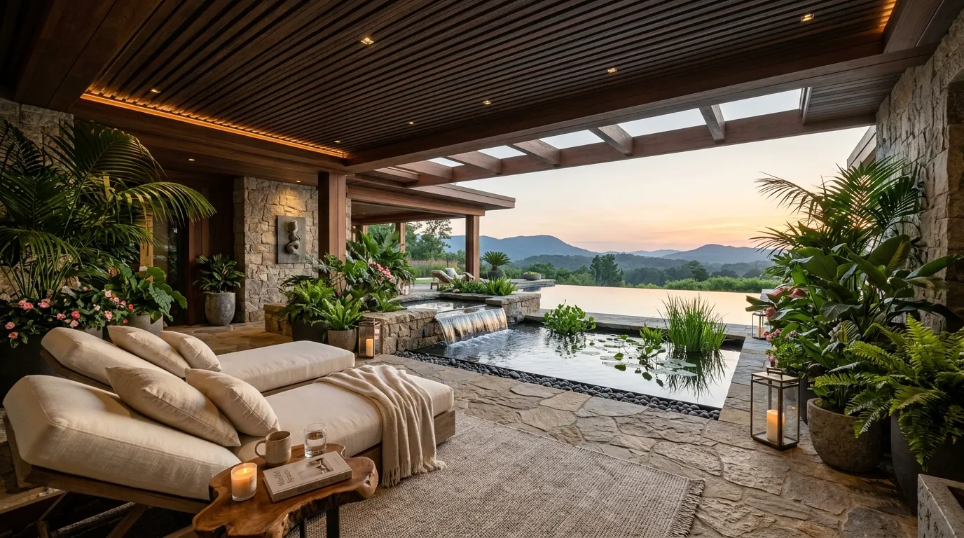 Resort-Style Wellness Lounge