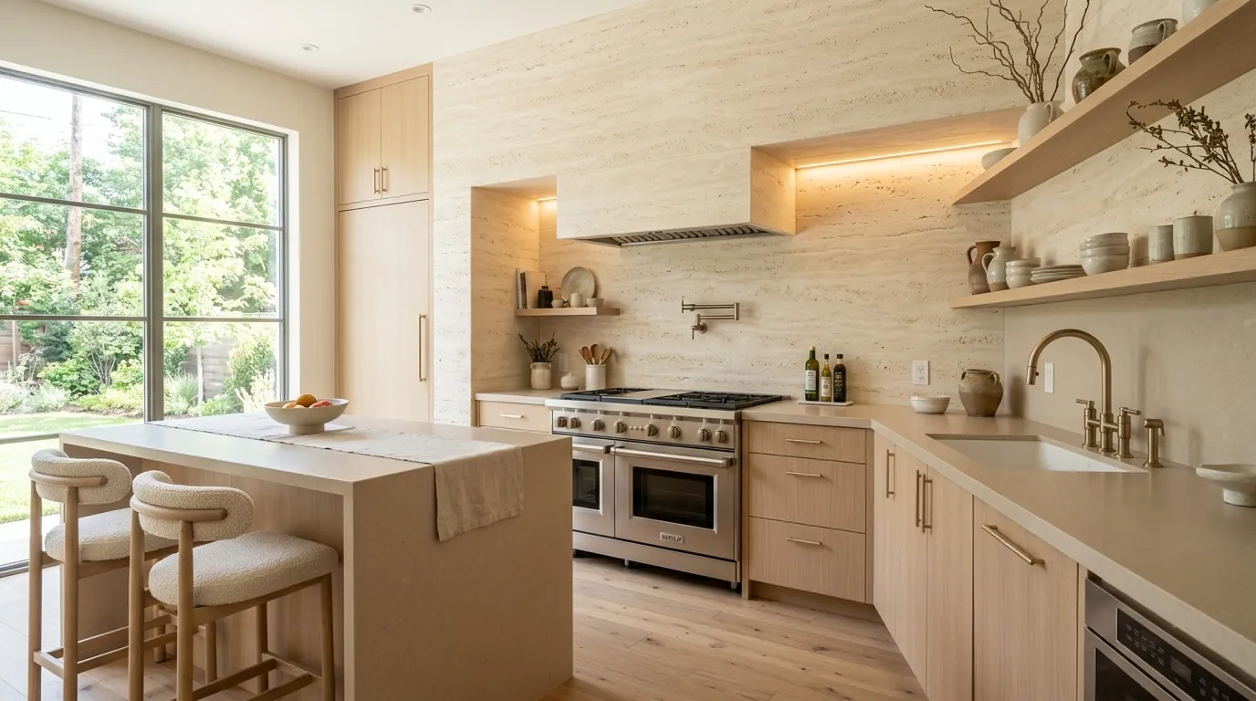 Cream Limestone Layers