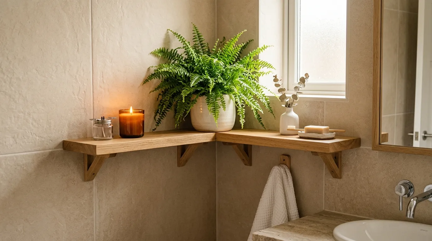 3. Corner Fern Shelf