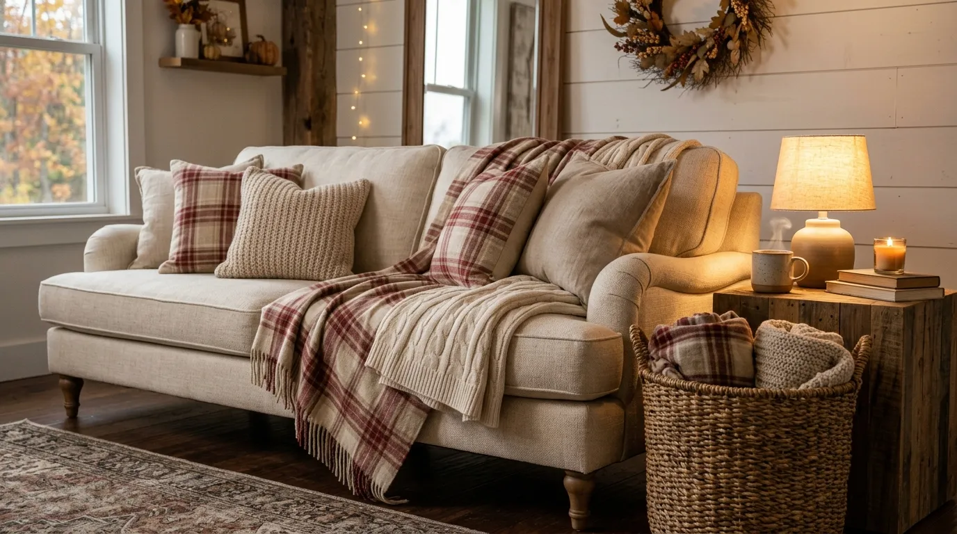 Cozy Plaid Throw Layers