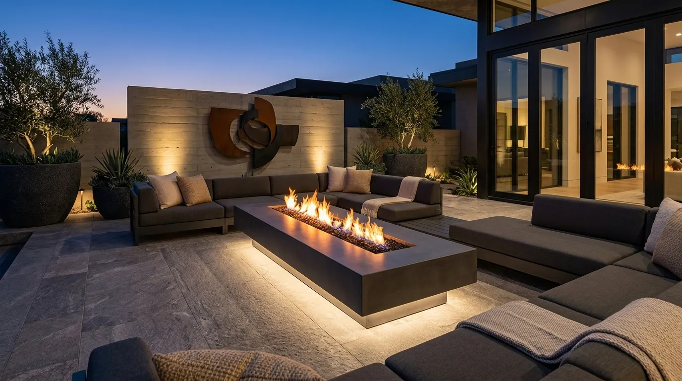 Floating Fire Feature