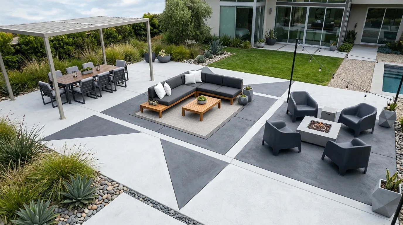 Two-Tone Concrete Layout