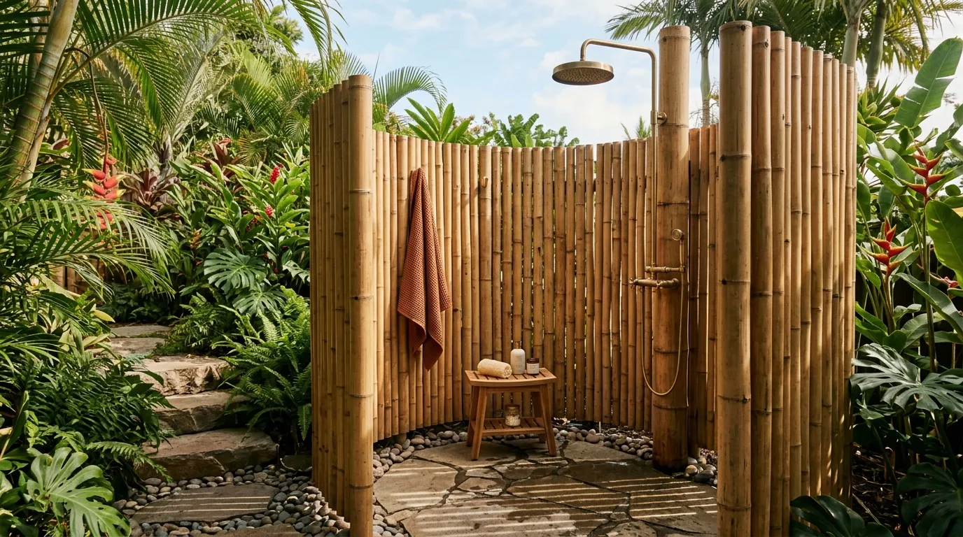 Bamboo Screen Shower