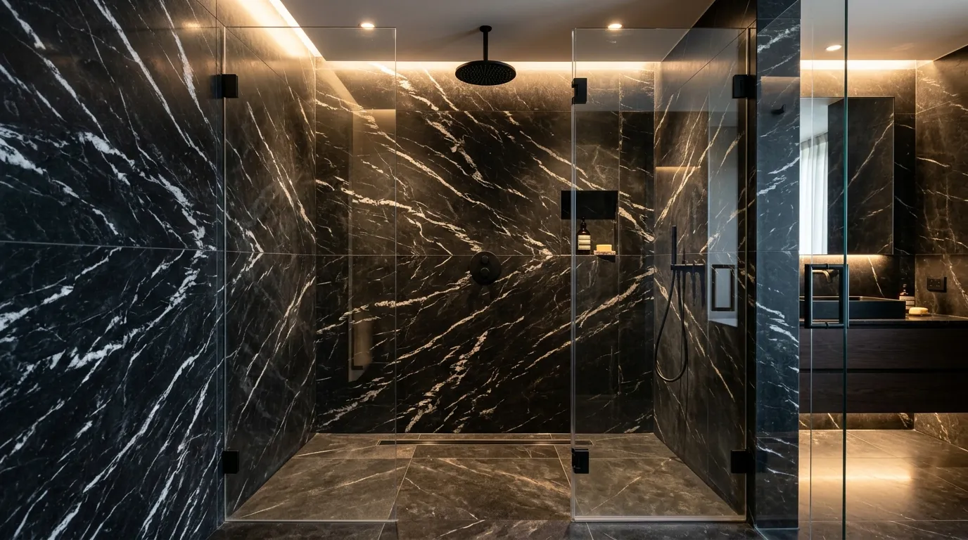 Black Marble Walls