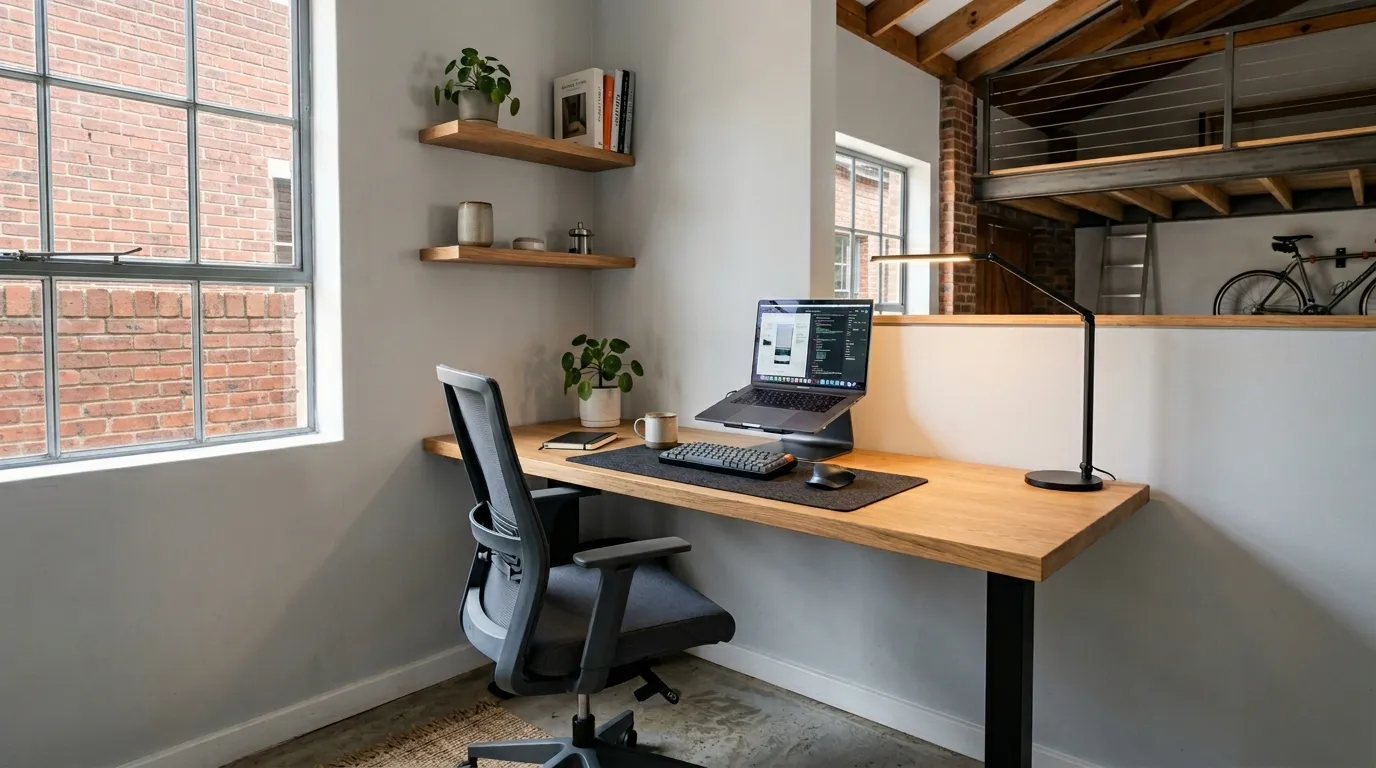 Compact Corner Workspace