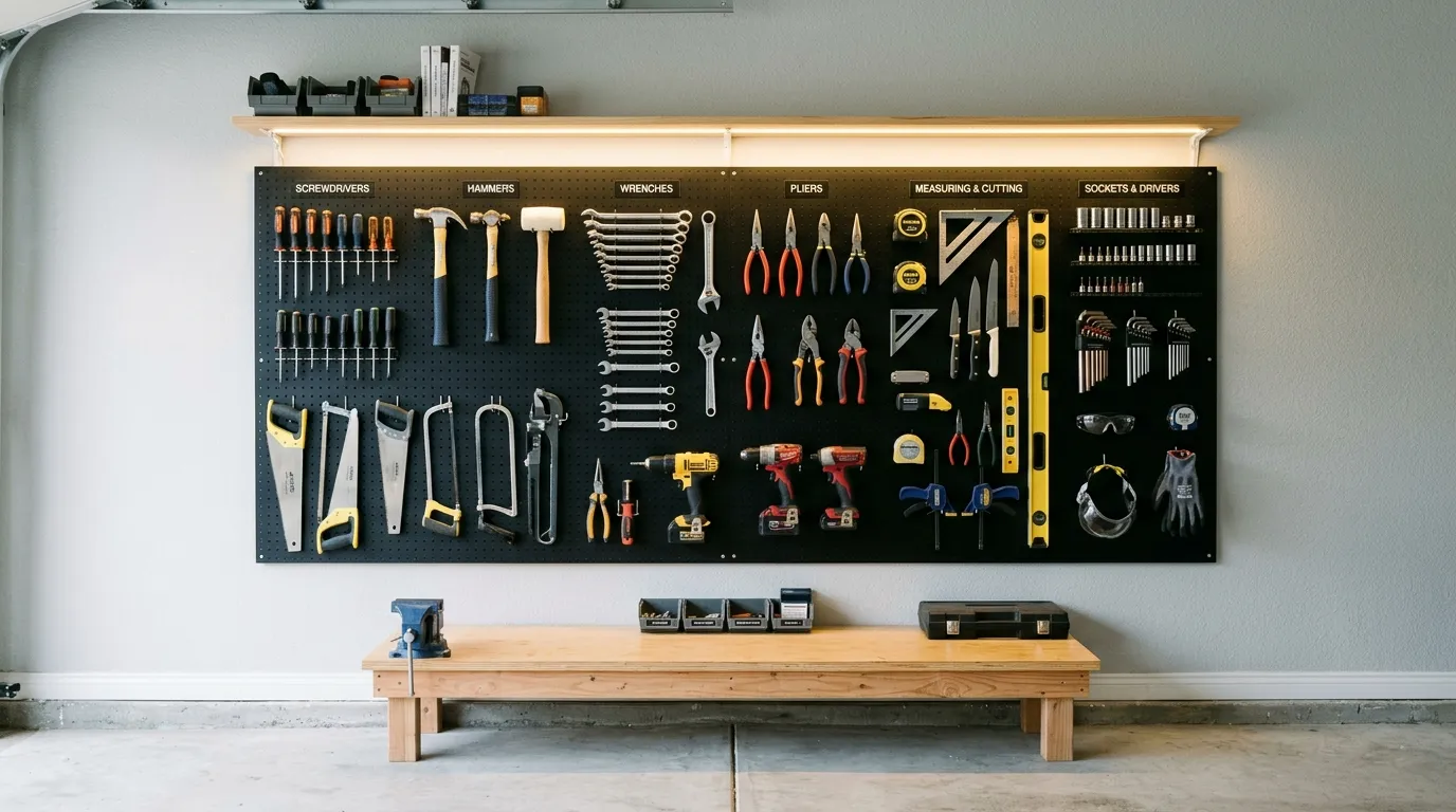 Pegboard Tool Wall