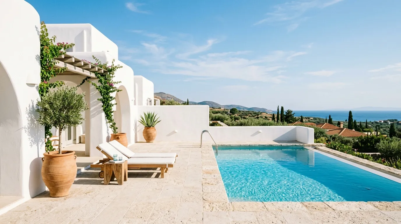 White Stucco Walls