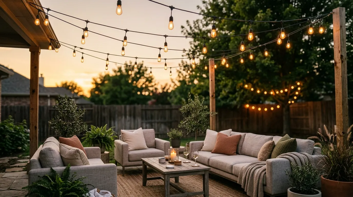 String Light Canopy