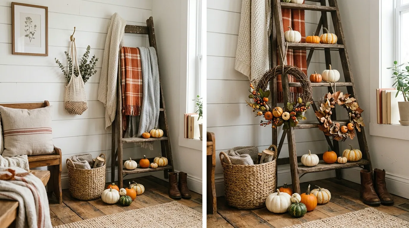 Vintage Ladder Decor