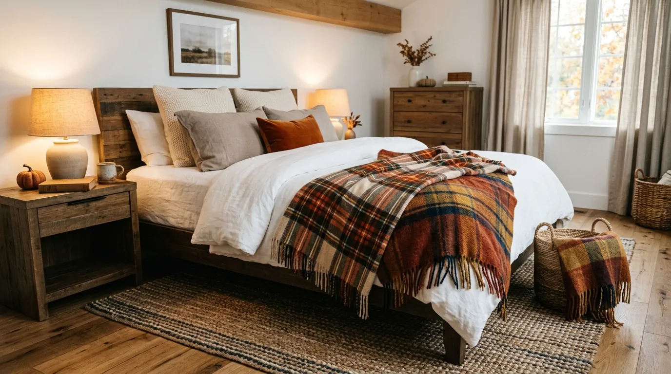 Plaid Throw Accents
