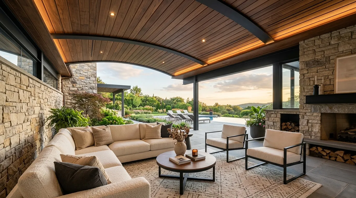 Walnut Ceiling Details