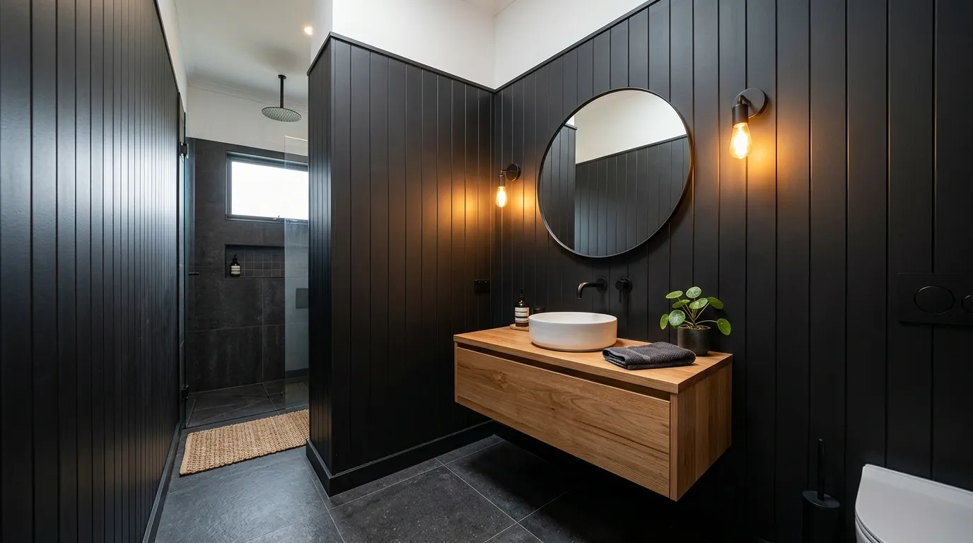 Black Vertical Panels
