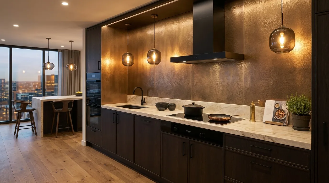 Metallic Bronze Panels