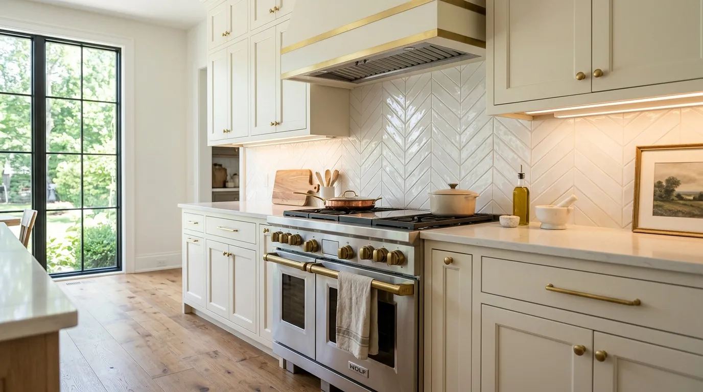 Crystal White Chevron
