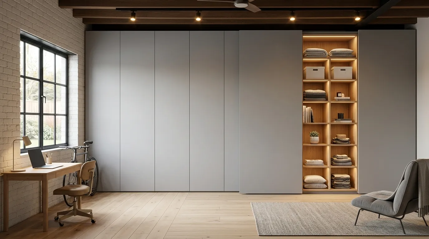 Hidden Storage Walls