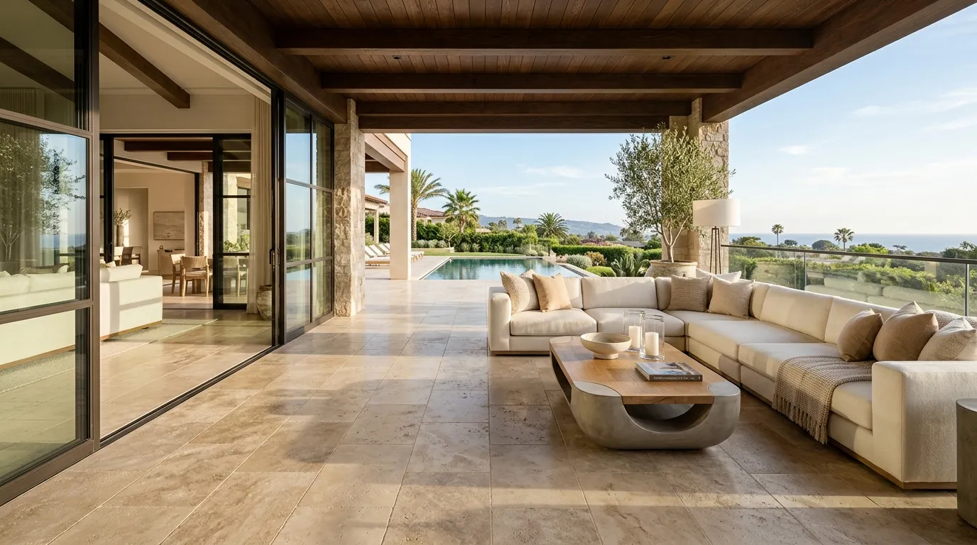 Oversized Travertine Flooring
