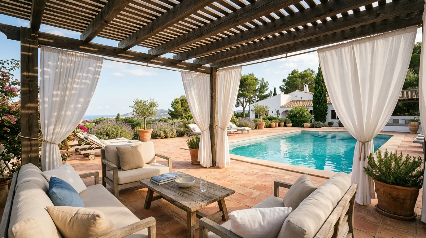 Pergola Shade Lounge