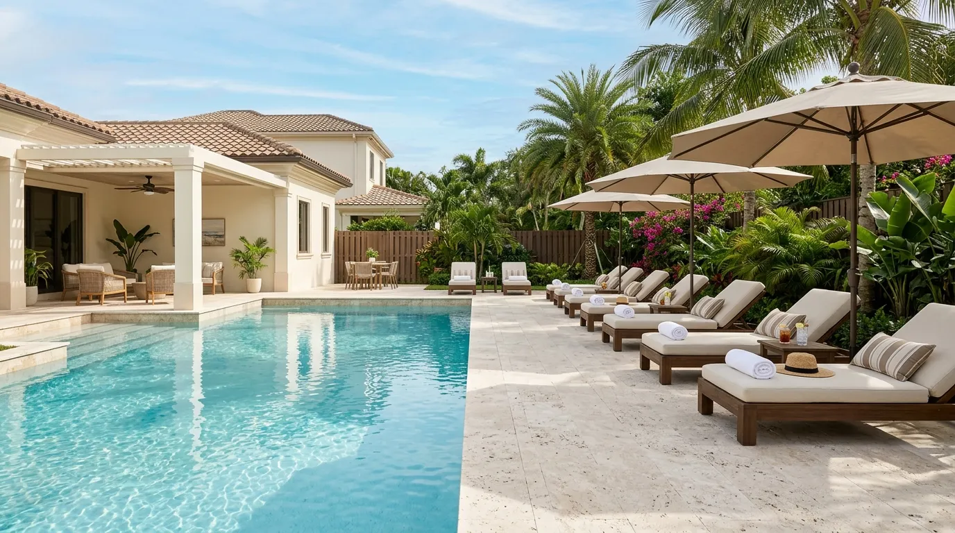 Poolside Lounge Area