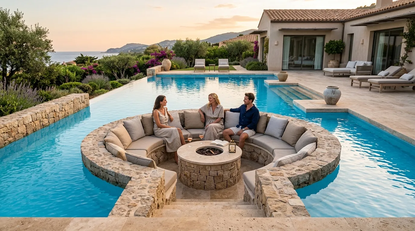 Sunken Pool Seating