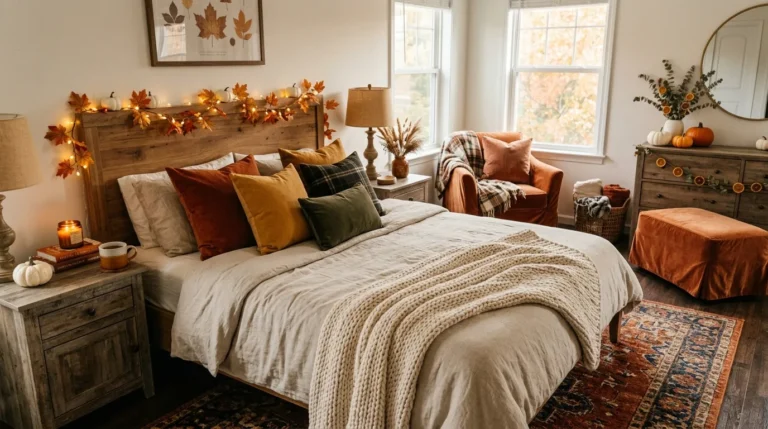 fall bedroom decor