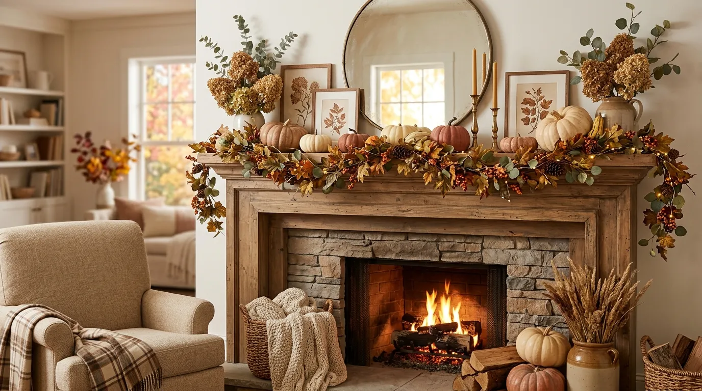 fall mantle decor