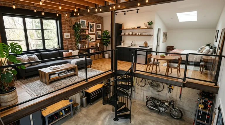 modern garage loft