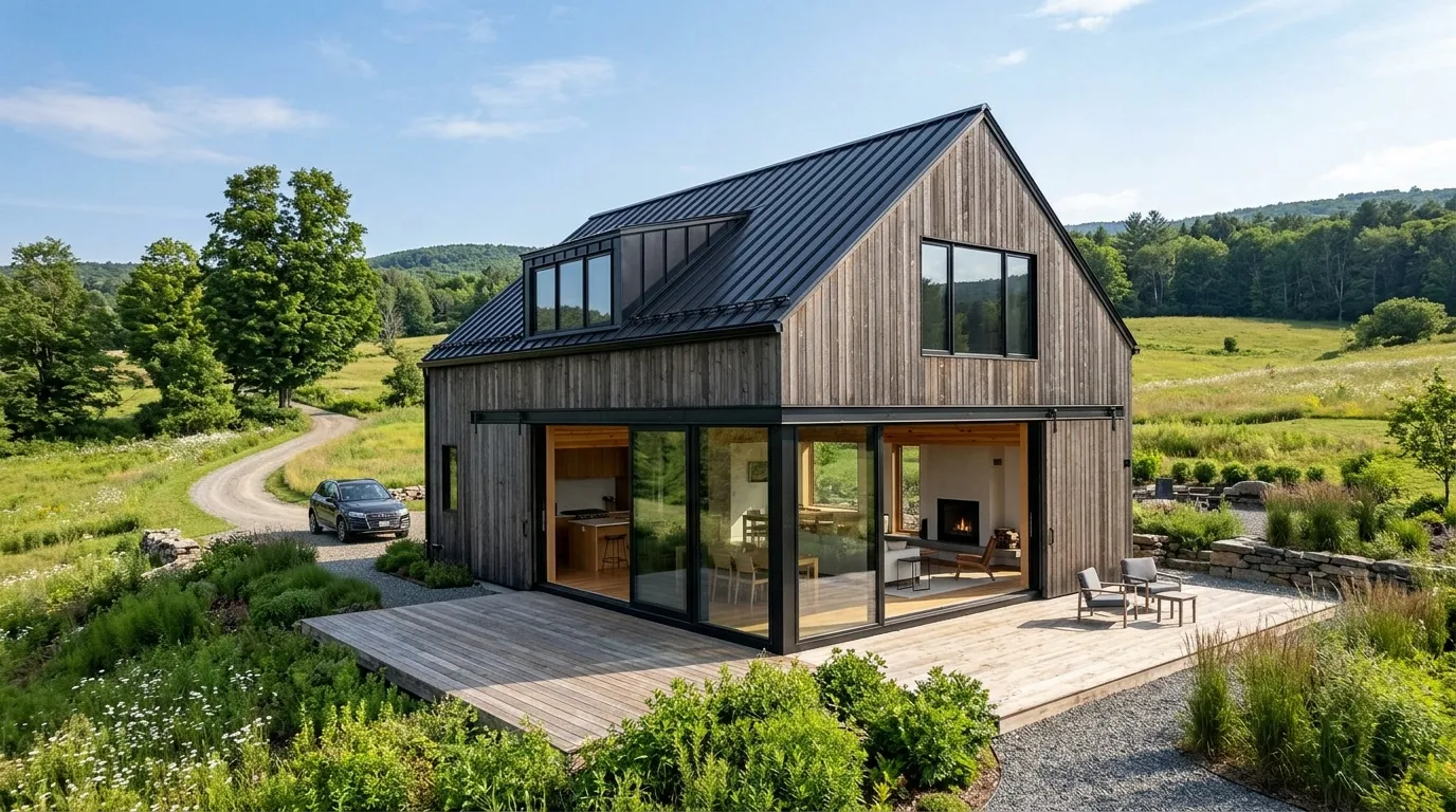 modern minimalist barn house