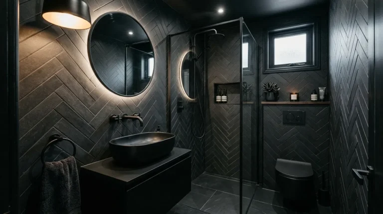 small all black bathroom ideas